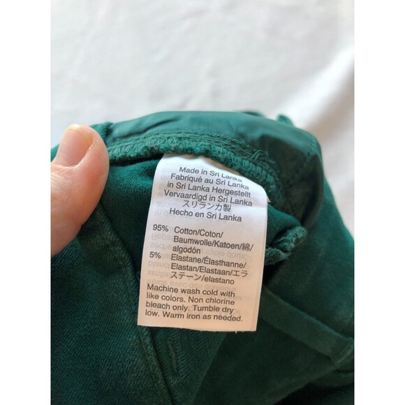 J. Crew Mercantile Women’s Effortless Slim Crop Pants Green Size 0 / S - Picture 4 of 8